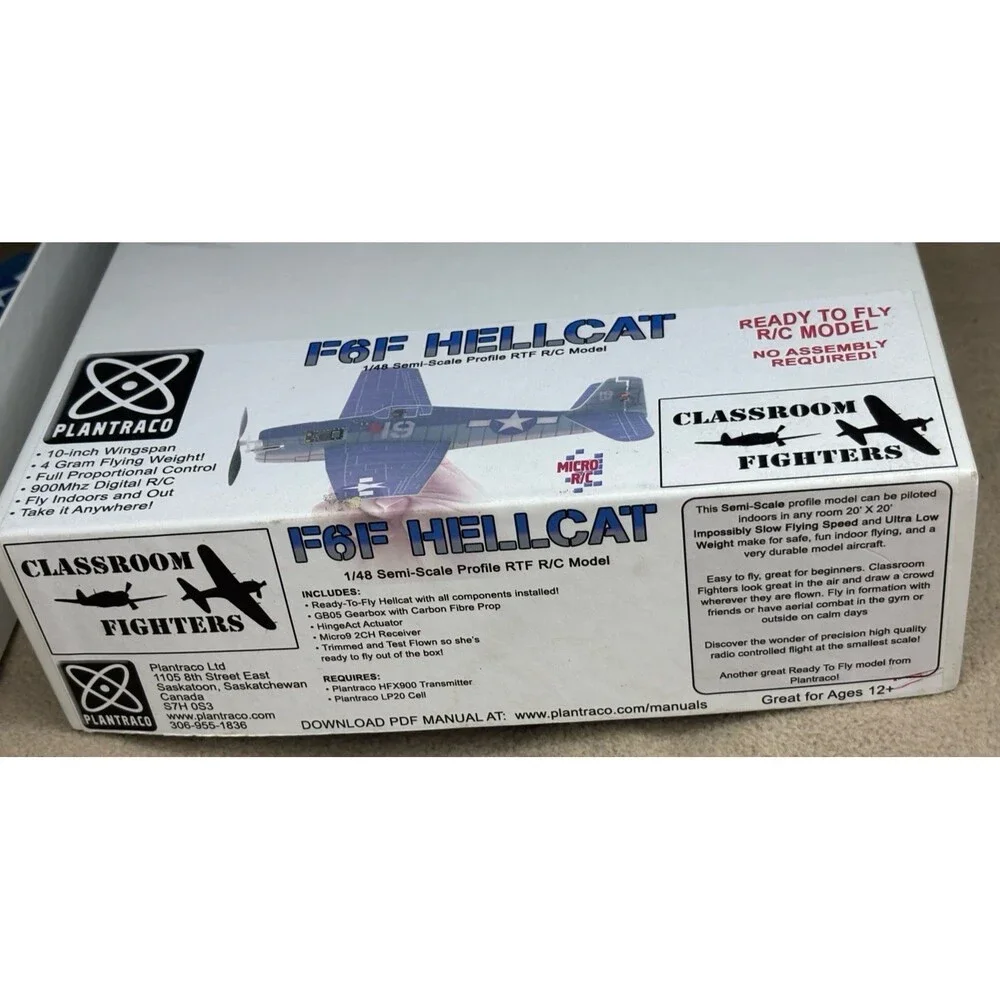 Plantraco F6F Hellcat 1/48 Semi-Scale Profile RTF R/C Model Plane